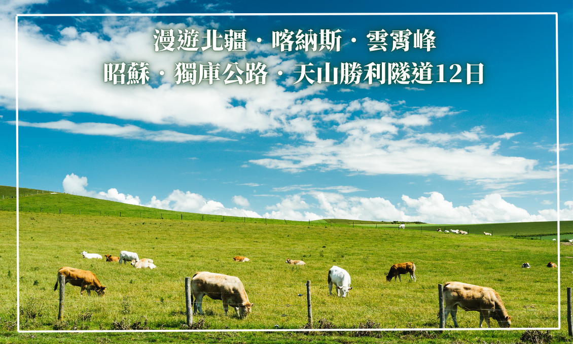 漫遊北疆．喀納斯．雲霄峰．昭蘇．獨庫公路．天山勝利隧道12日(上海轉)(東方航空)